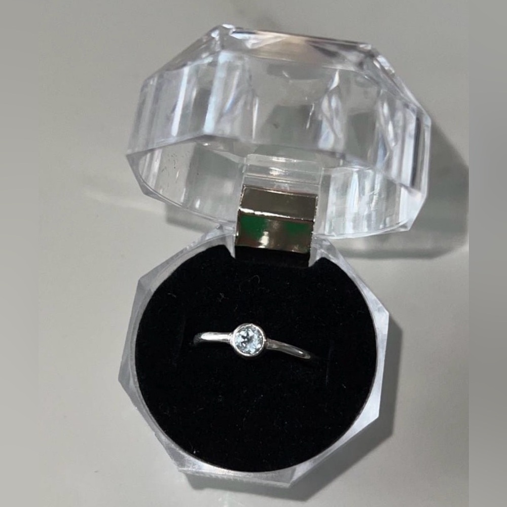 Sterling Silver 925  Gem Stone Ring size 5.5